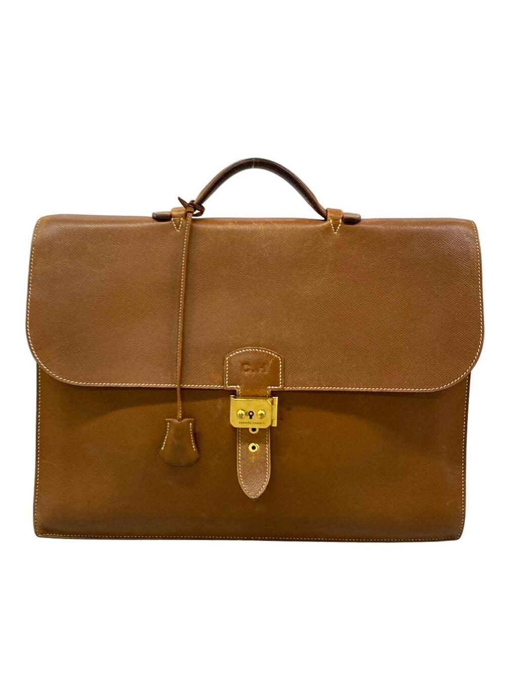 Hermes Bag Sac À Depêche Brown Leather #376893H86B